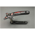 Full carbon fiber crank 3K ultra-light BCD 104/64mm length 170mm 4 catchs for MTB 5 catchs for road bicycles red color